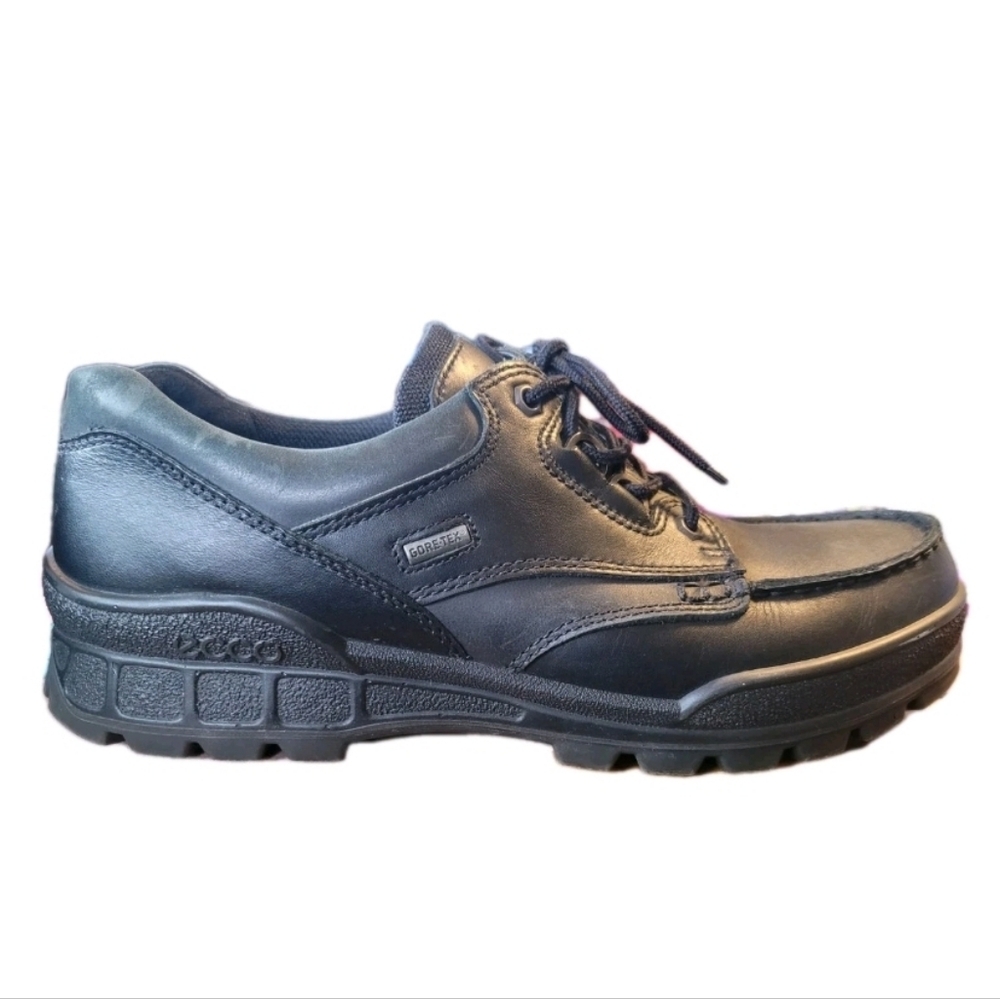 ECCO Hiking Shoes Black Low Top Outdoor Trail Lace-Up Men's Sz 11